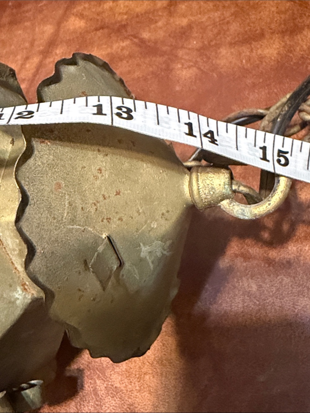 Vintage-Style Hanging Lantern in Blown Amber Glass Gold Tone by GE - Picture 7 of 9